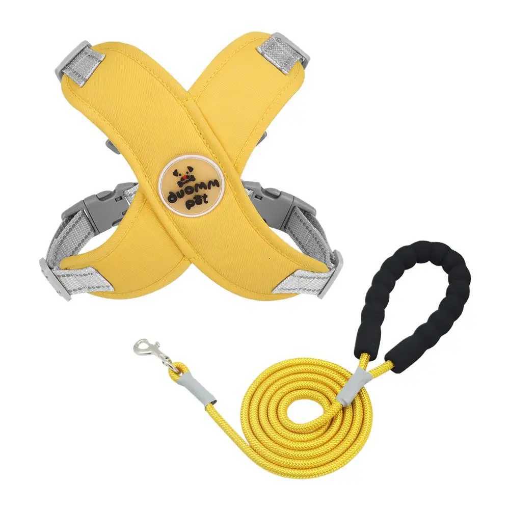 X Shaped Dog Harness Vest Set for Small Meidum Dogs Harness Leash Reflective Puppy Cat Chest Strap Outdoor Walking Chest Strap M251213