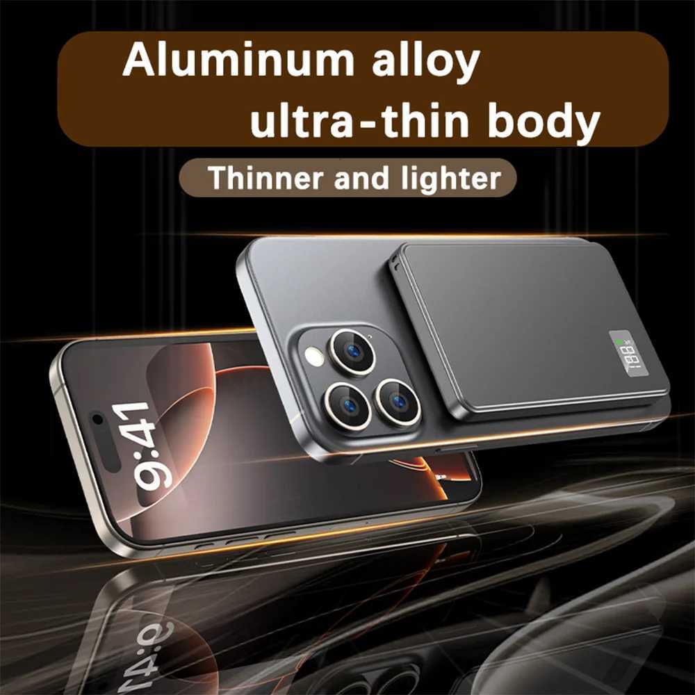 er Thin Power Bank Magnetic Wireless Fast Charger Powerbank for iPhone 17 16 Portable Charger Spare Battery H251213
