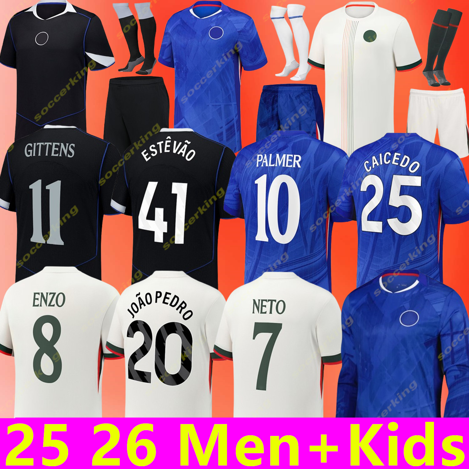 chelase jersey 25 26 Cole Palmer CAICEDO Sancho Enzo JOAO PEDRO jersey ESTEVA0 DELAP GITTENS NETO CUCURELLA kit kids Chelse Football Shirt cfc jersey chelses jersey