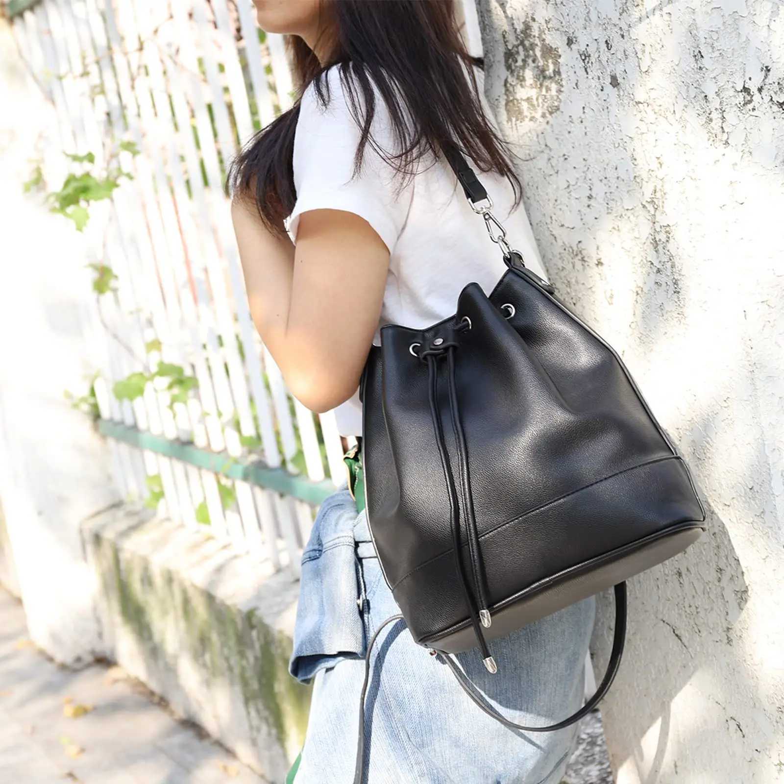 Elegant Womans Bucket Crossbody Bag Fashionable Shoulder Handbag for Casual Daily UseT251213