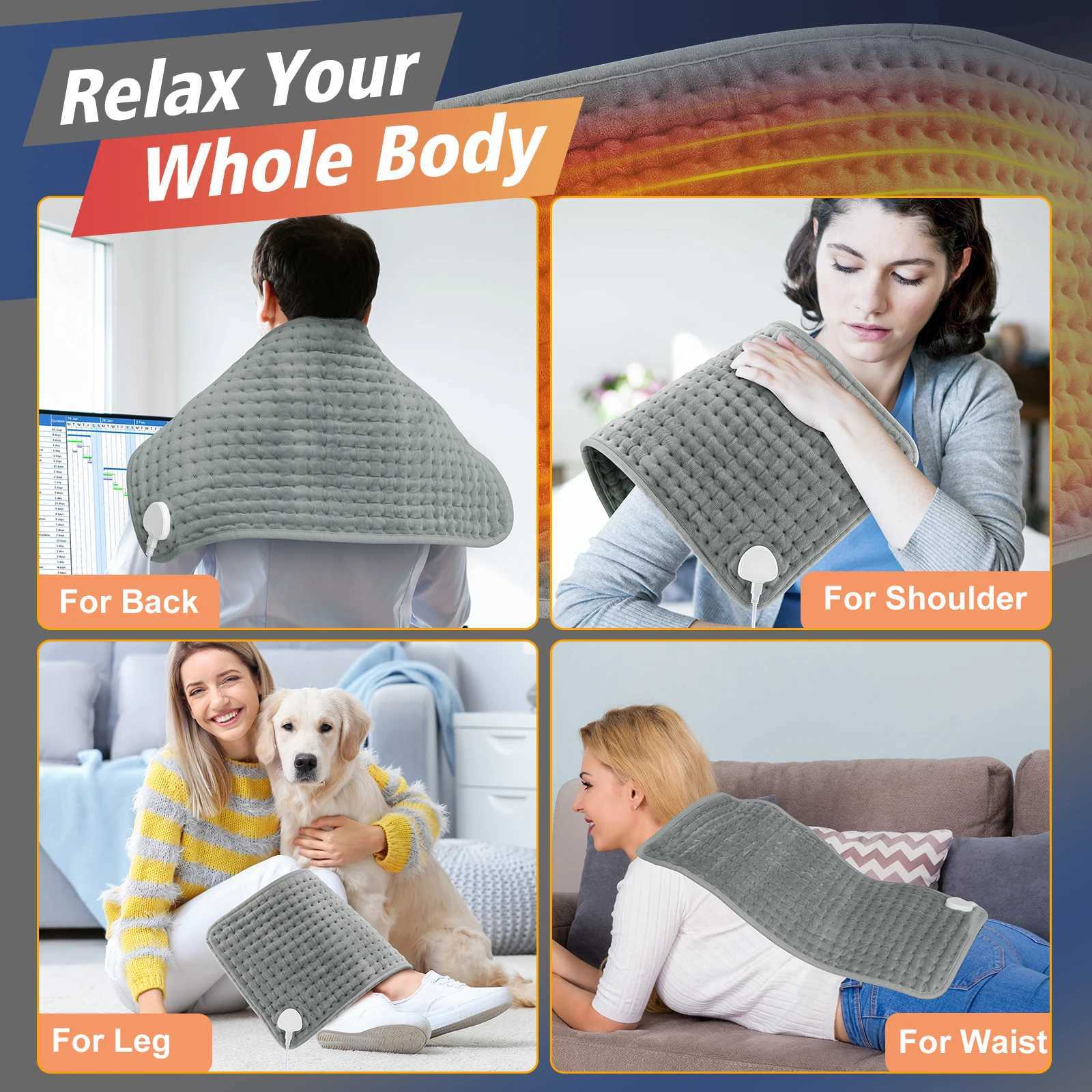 60x30CM Soft Heating Pad Electric Blanket for Body Abdomen Back Legs Hands Winter Warmer Home Office EU/US/UK Plug Thermal Mat Y251212