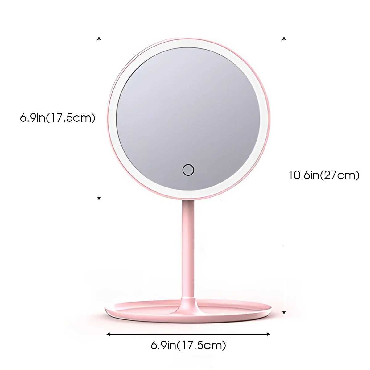 The New Makeup Mirror With Light White Led Daylight Makeup Mirror Detachable/Storage Base 3 Modes Mirror With Light GiftT251213