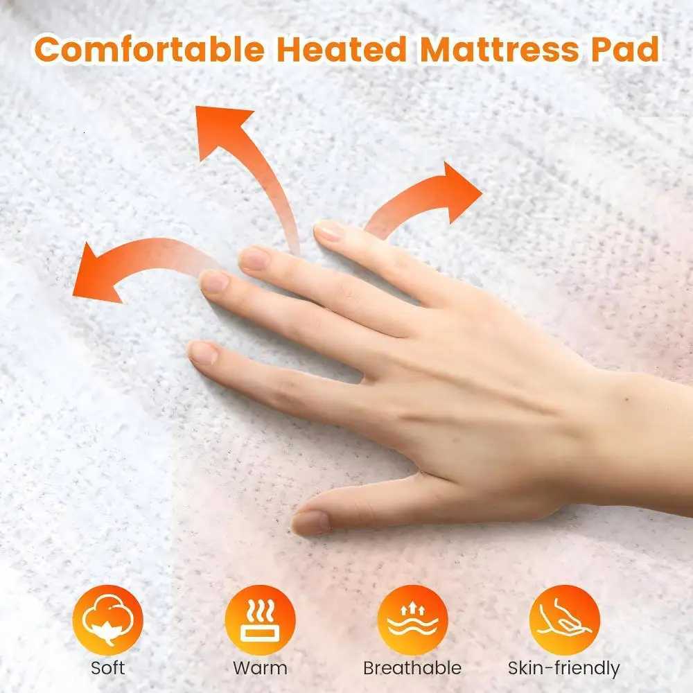 RUIANBAO Heated Blanket Electric Blanket Timer Heated Pad Queen 160150cm 220V Dual Control Thermal Mattress Heated Bed Warmer Y251212