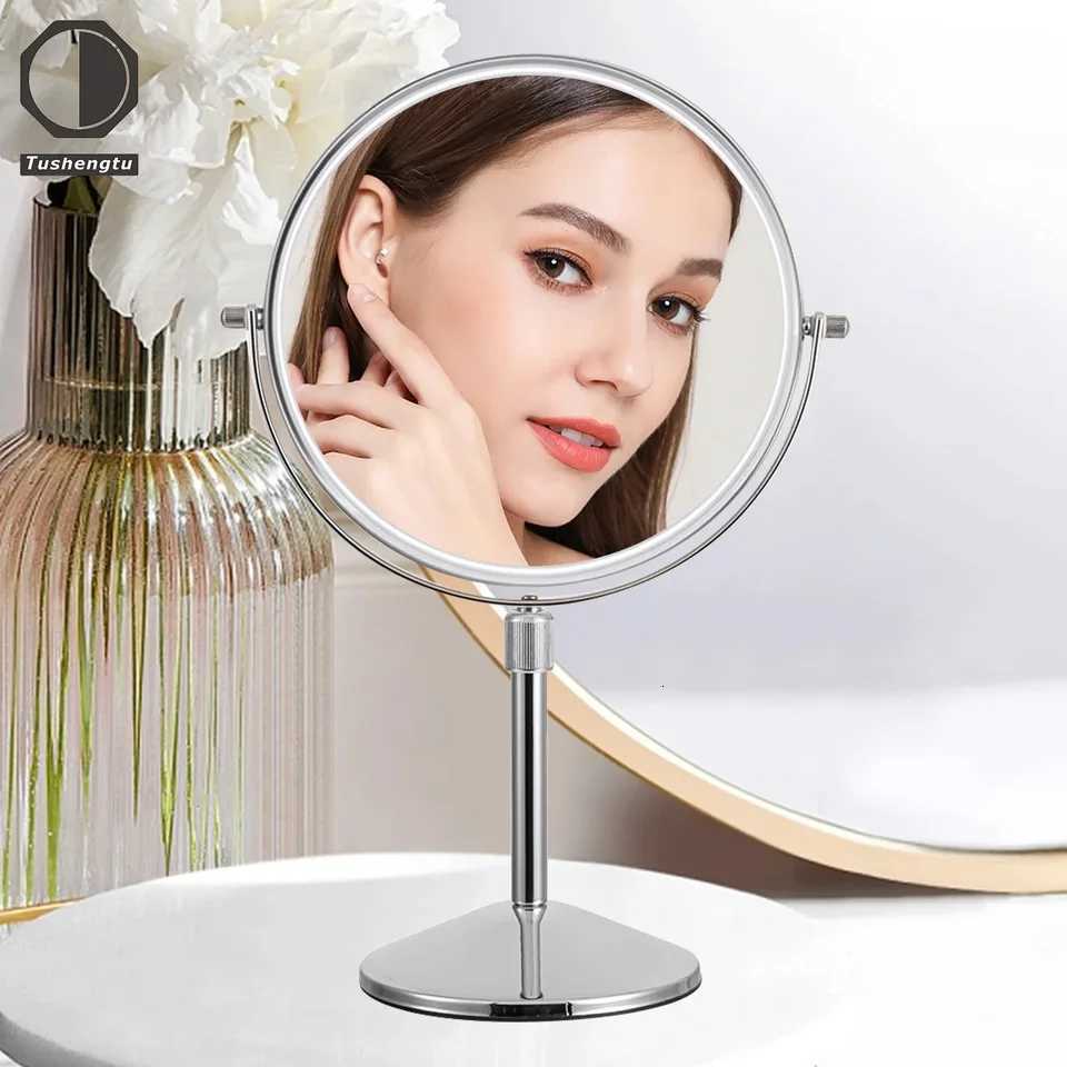 Tusheng Magnification Makeup Mirror 360 Rotating Professional Desktop Cosmetic Mirror 8 Double Sided Magnifier standT251213