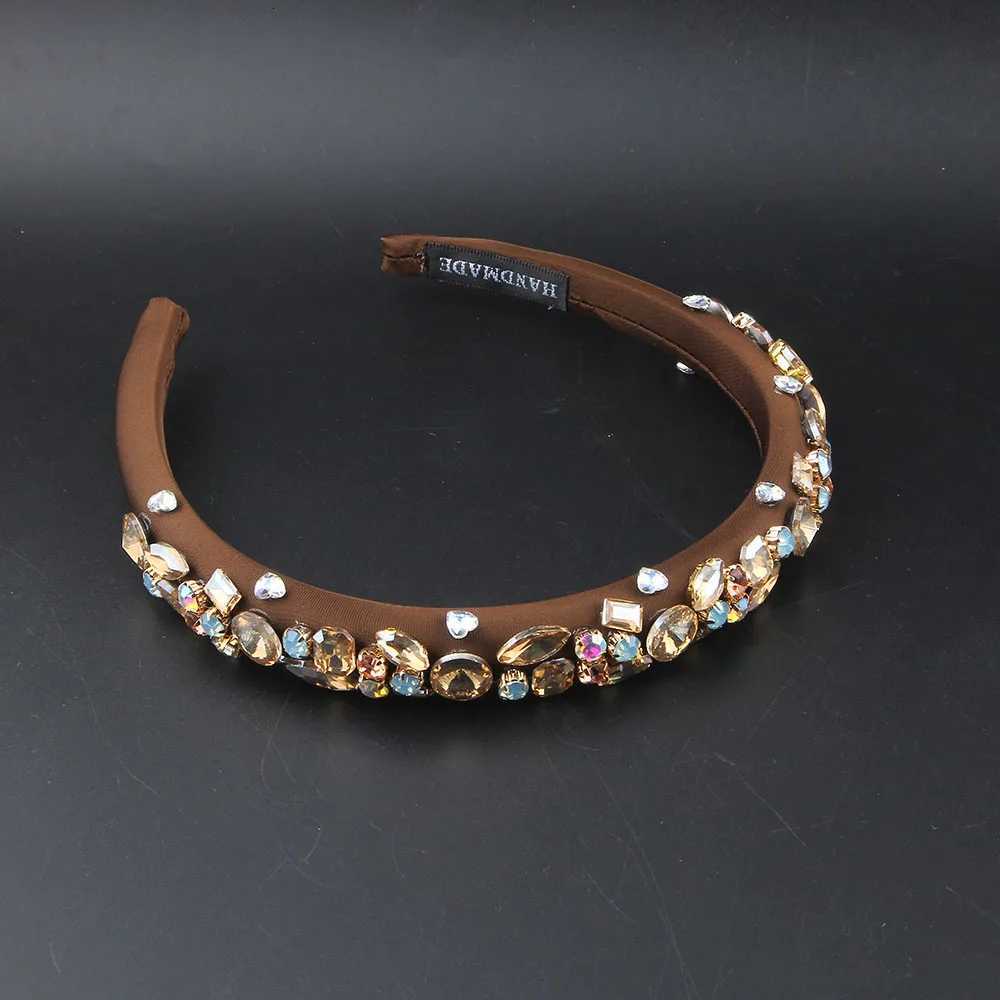 Baroque Narrow Vintage Rhinestone Hair Accory Wedding Colo Haiand band Adt Hair Accories Hair Jewley 041 Y251213