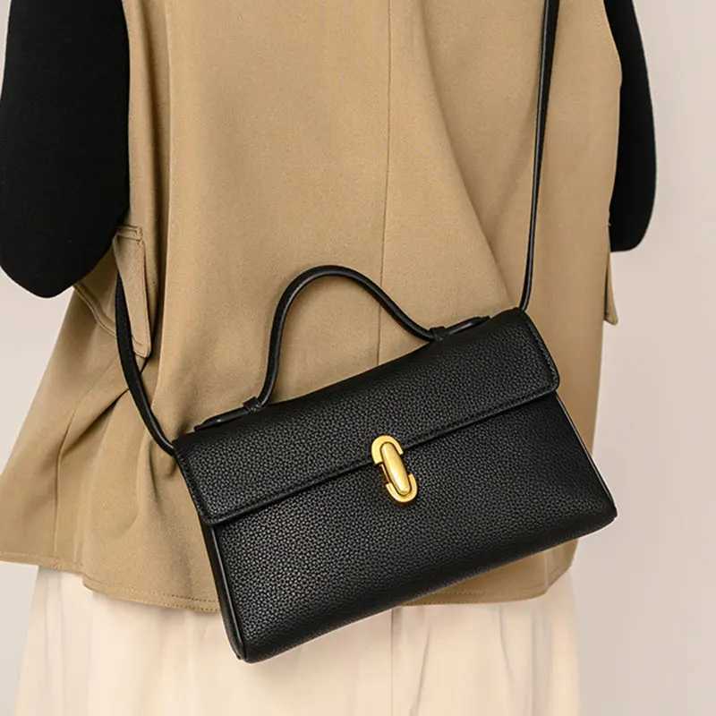 2025 New Womens Bag High Quality Genuine Leather Women Shoulder Bag Fashion Crossbody Square Bags Female HandbagsT251213
