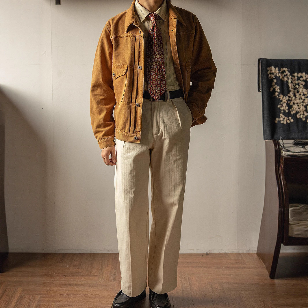 Yuezhe American Style Canvas Ranch Jacket Western Washed Paris Button Coat Replica Rising Sun 250409