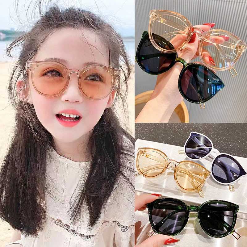 New 2024 Kids Sunglasses Vintage Square Boy Girl Fashion Baby Goggles Children Sun Glasses UV400 Eyewear Z260305