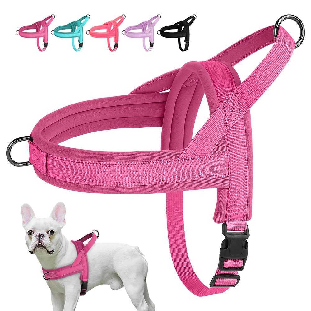 Soft Padded Nylon Dog Harness No Pull Dog Harnesses Vest Adjustable Pet Puppy Pug Harness Durable Vest For Small Medium Dogs M251213