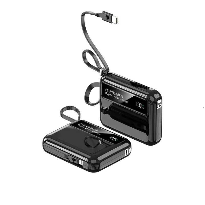 Mini self-contai cable large-capacity mobile power ply 20000mAh PD66W er fast charging power bank H251213