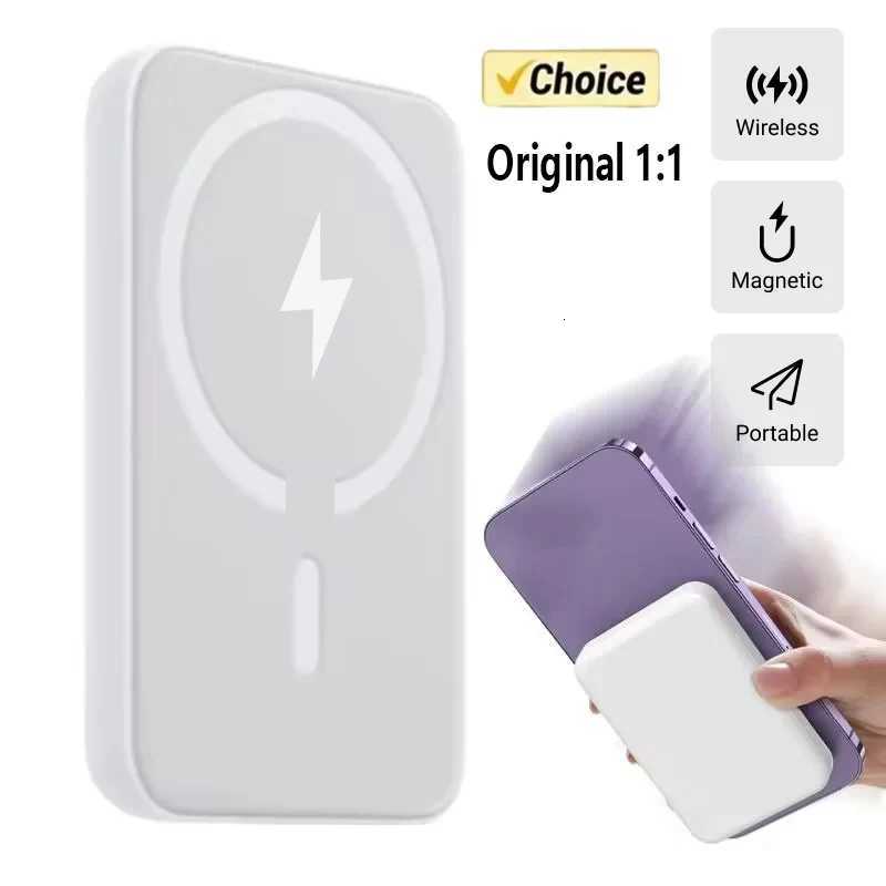 Magnetic Powerbank For External Battery Type-C Prot Portable Wireless Charger for iPhone Power Bank Spare Battery H251213