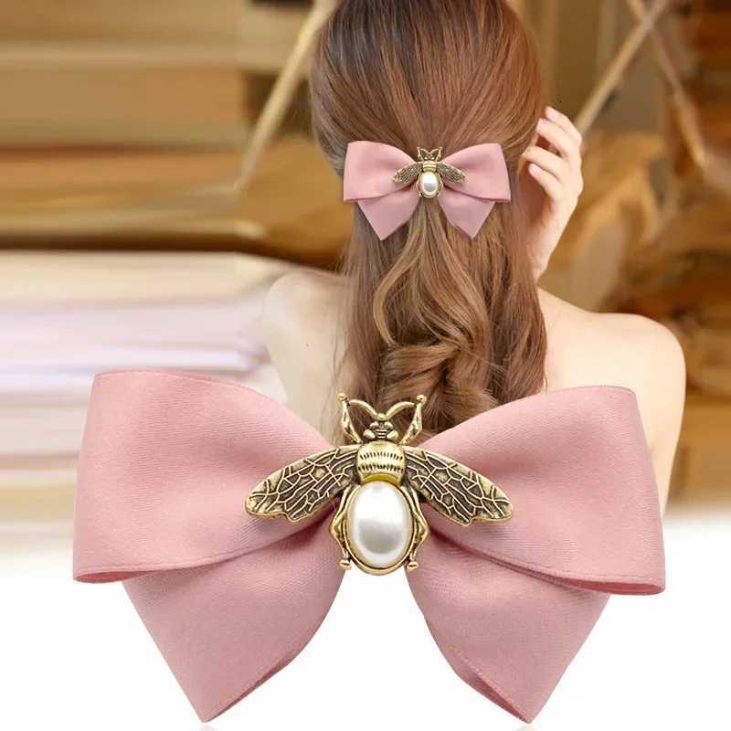 i-Remiel Korean Fashion Headdress Pin Top Spring Clip Floral Hairpin Clips Adult Hairband Small Bee Hair Accessories for Women Y251213