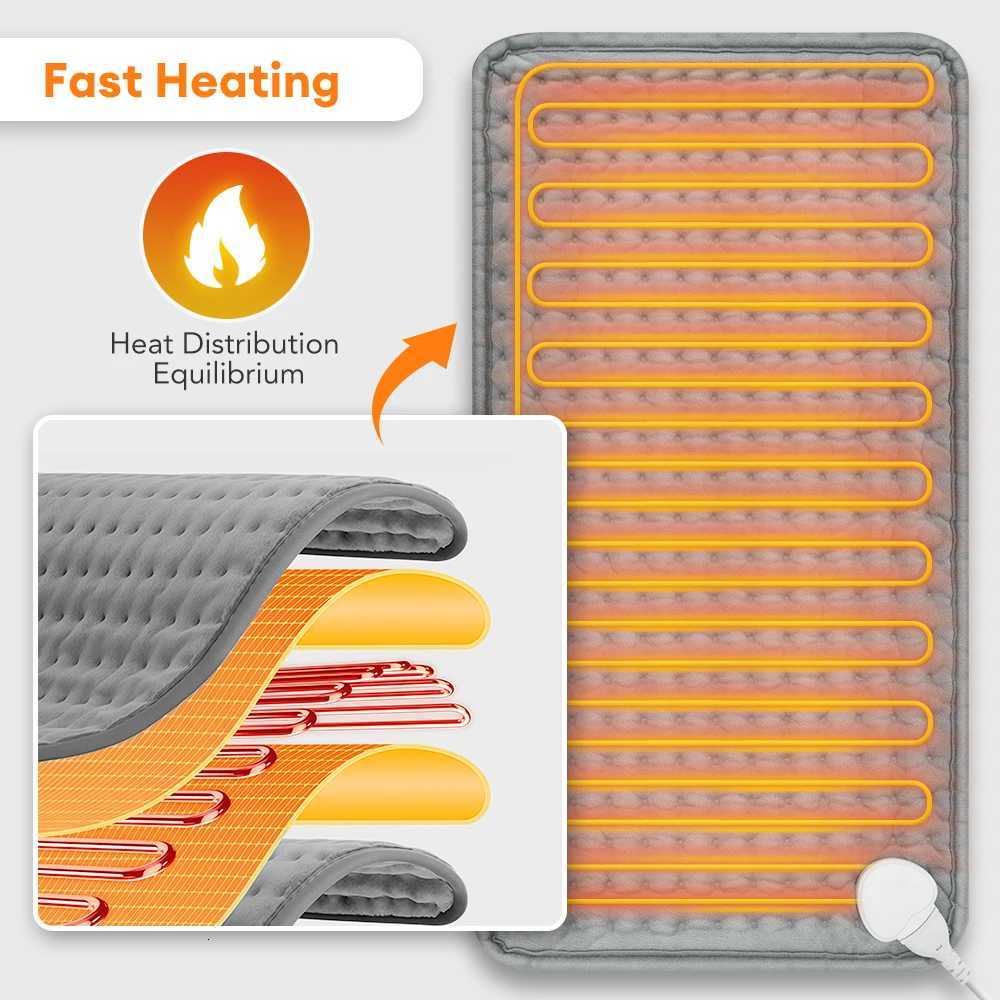 Electric Heating Pad Blanket - 9 Level 4 Mode Temperature Control Thermal Waist Belt Winter Warming Back Hand Warmer for Comfort Y251212