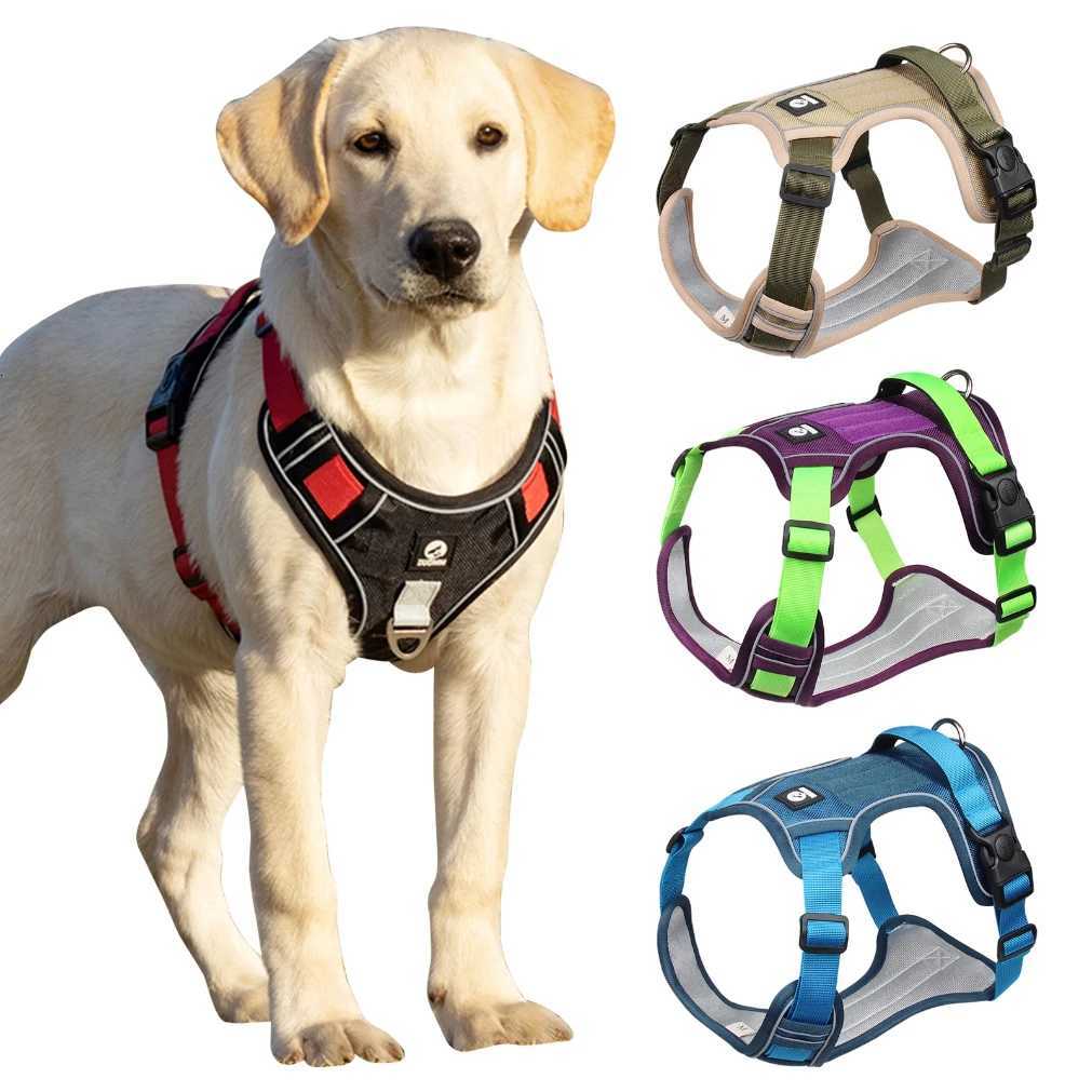 Dog Harness Reflective Midium Large Dogs Tactical Vest Big 1680D Waterproof Oxford Cloth Dog Harnesses Pet Accessoires Supplies M251213