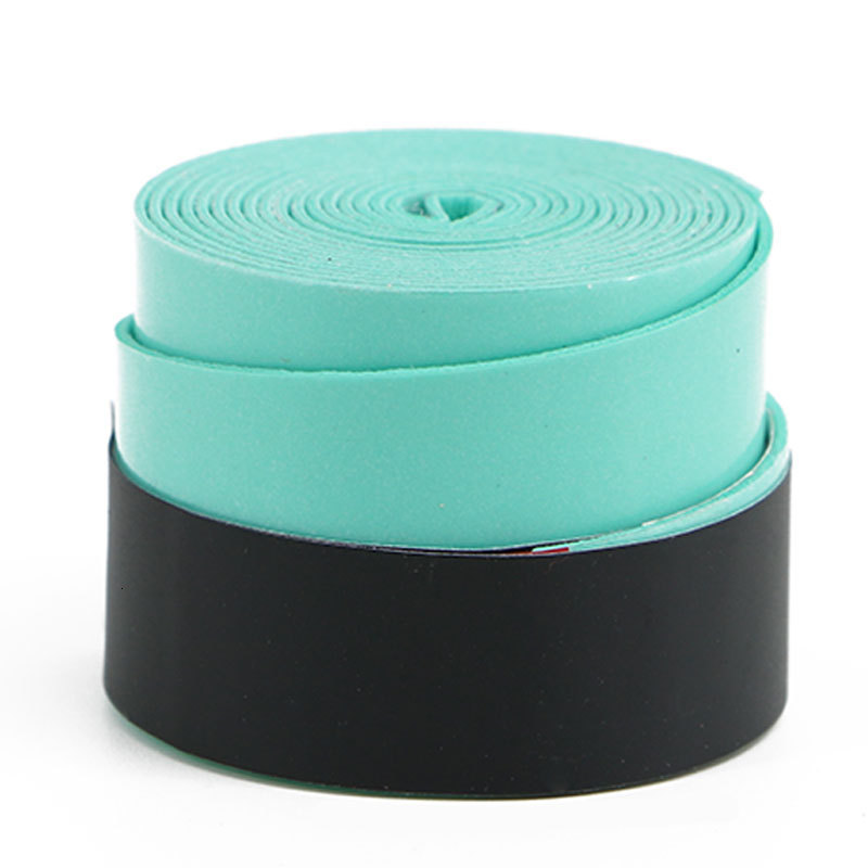 Badminton Racket Elastic Perforated Flat Hand Grip Tennis Racket Fishing Rod Table Tennis Racket PU Leather Dragon Bone Sweat-Absorbing Band