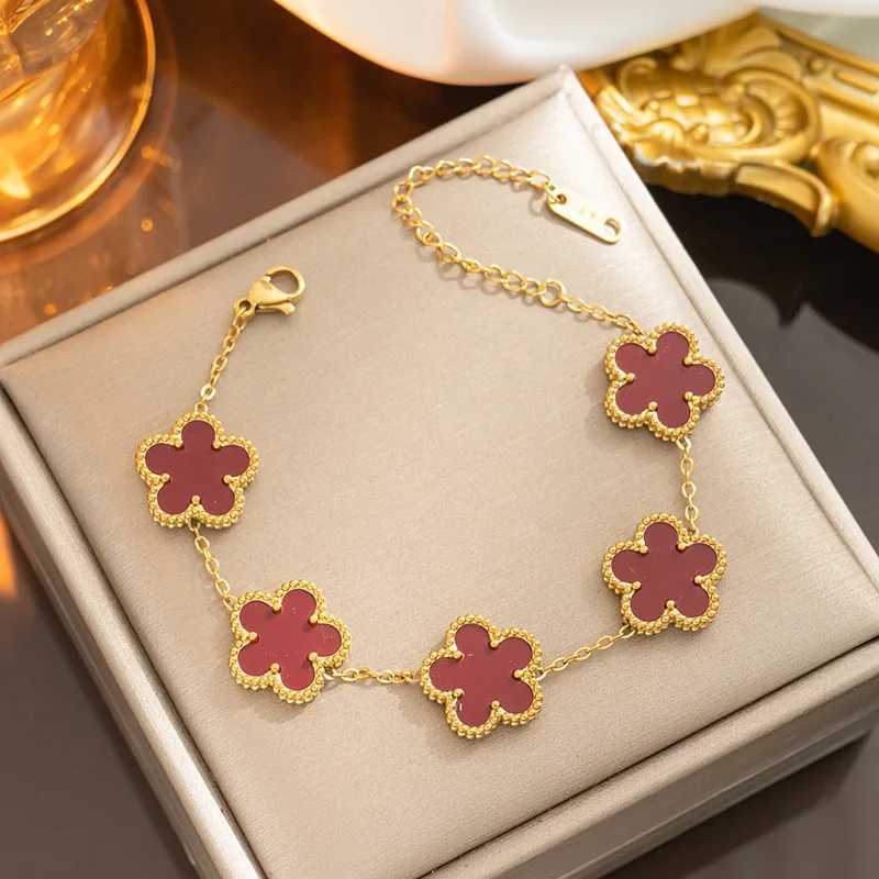 Trendy Lucky Flower Stainless Steel s For Women Girl Romantic Plant Jewelry Party Birthday Daily s M251213
