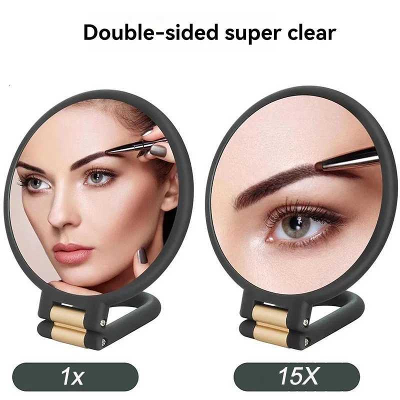 New 2/5/10/15x Magnifying Makeup Mirror Womens Pocket Mirror Small Folding Mirror for Table HUAZJ06T251213