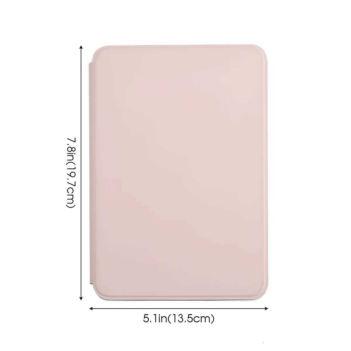 LED Foldable Travel Makeup Mirror 3 Colors Light Modes USB Rechargeable Touch Screen Portable Tabletop Cosmetic Mirror WhiteT251213