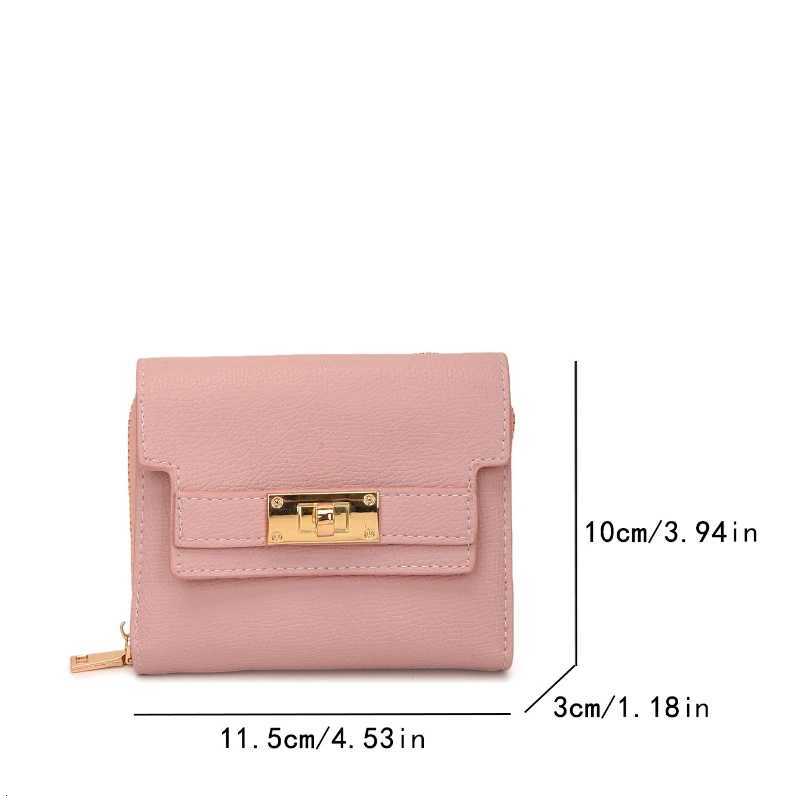 New 2025 PU Fiable Mtifunctial Wens Coin Purse Card Holder Two-In-e Large Capacity Document Cluh Handbag Y251213