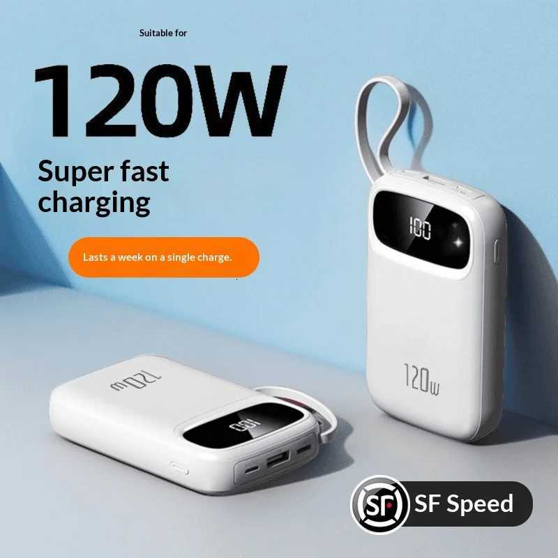 New er Fast Charging Power Bank tra Large Capacity 20000 mAh tra Thin Cpact Portable Ces with Cable H251213