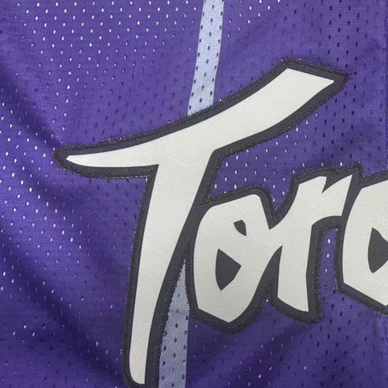 Men's Purple 15 Cool Retro Embroidered Basketball Shorts, Fashionable Letter Pattern Design, Street Hip Hop Sports Zipper Casual Pants