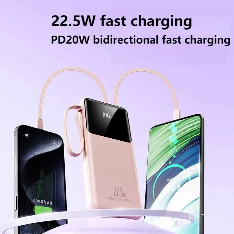 10000/20000mAh Power Bank Portable External Battery Fast Charging Portable Charger for IPhone Powerbank H251213