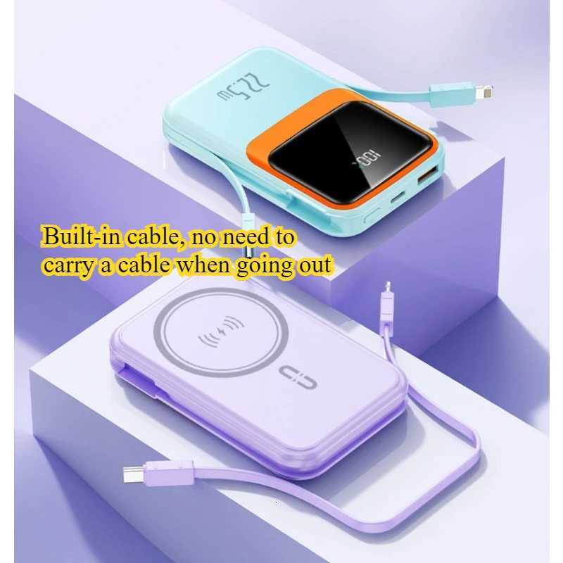 Magnetically-attracted Wireless 225W er-fast Charging Power Bank Portable Mini Power Bank H251213