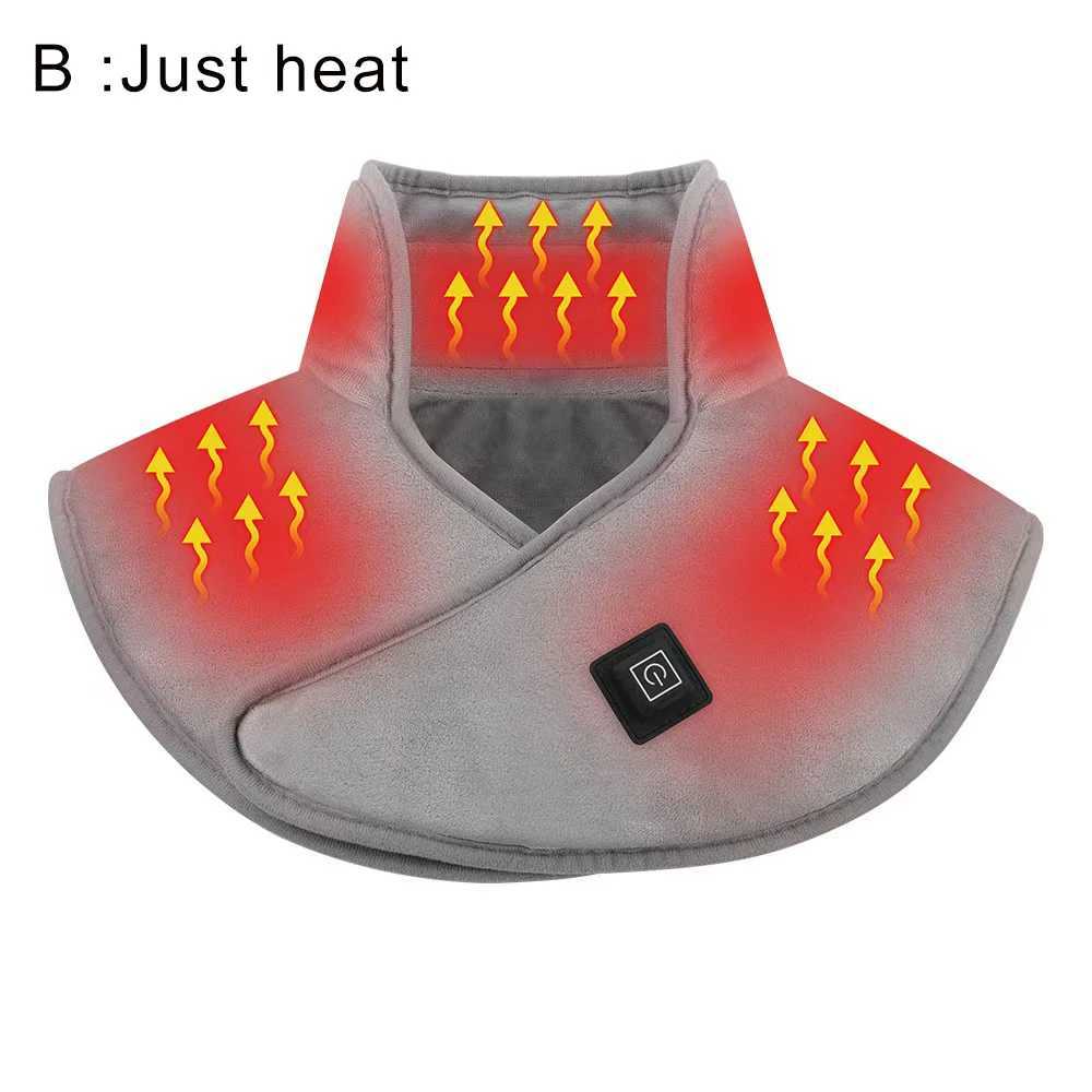 Electric Heating Shoulder Neck Pad Cervical Wrap Three Gear Thermal Compress Massager Vibration Shawl Warm Back Tool Relax Brace Y251212
