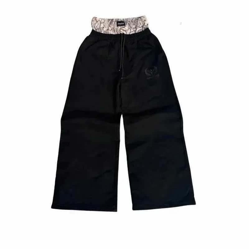Y2K Pants Men Women Harajuku Gothic Casual Oversized Trousers Retro Letter Graphics Embroidered Straight Camo Boxer Sweatpants X251213