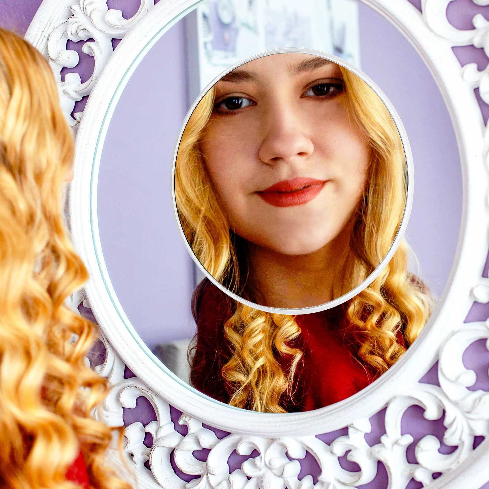 Bathroom Mirror Home 7X Magnifying Portable Makeup Decor Cosmetics with Suction Cup LightT251213