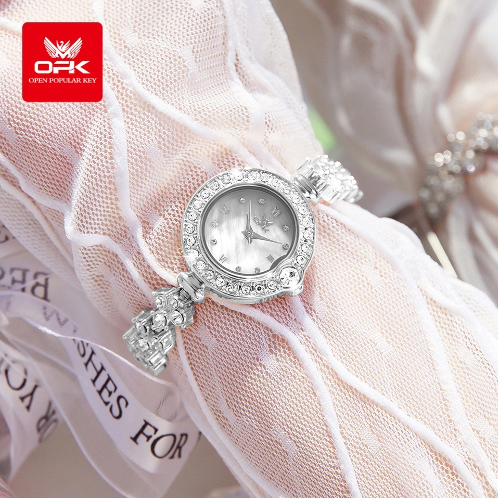 OPK Designer Women's Watch, Fashionable Diamond-encrusted Women's Watch, Waterproof Light Luxury Small Dial, Fresh Women's Bracelet Wat