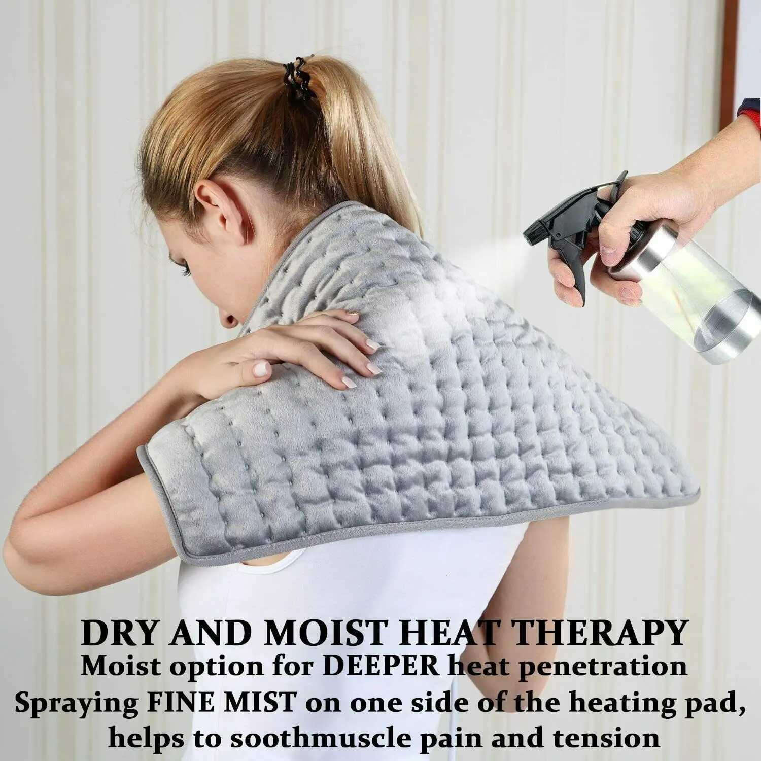 120W Electric Heating Pad Timer For Shoulder Neck Back Spine Leg Pain Relief Winter Warmer 76x40cm 60x30cm 40x30cm 110V 240V Y251212