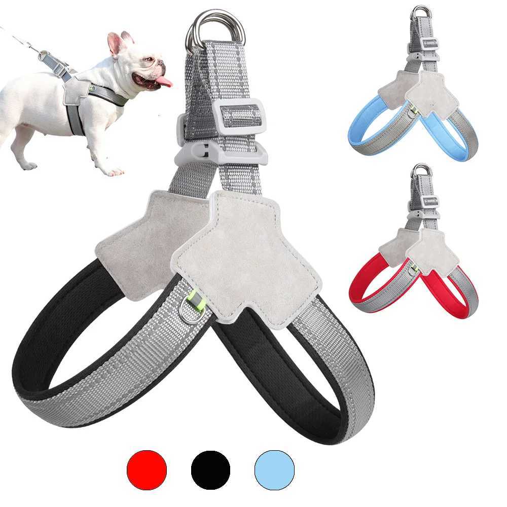 No-Pull Dog Harness Vest for Small Medium Dogs Cats Hiking Breathable Adjustable Chest Strap Bulldog Chihuahua Pet Accessories M251213