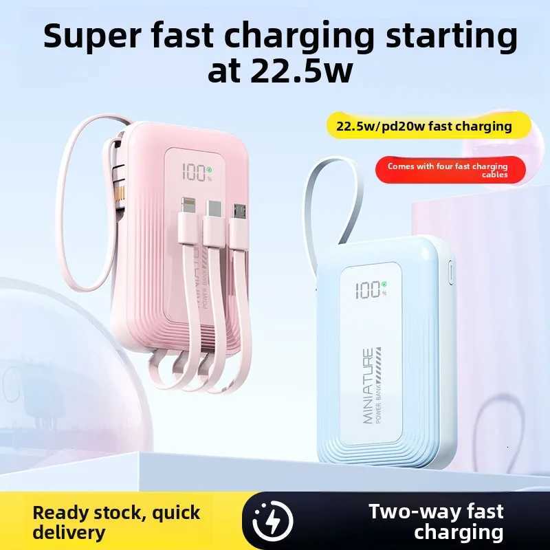 20000 MAh Large Capacity PD225W Fast Charging Power Bank with Built-in Battery Four-wire Mobile Power ply External Battery H251213