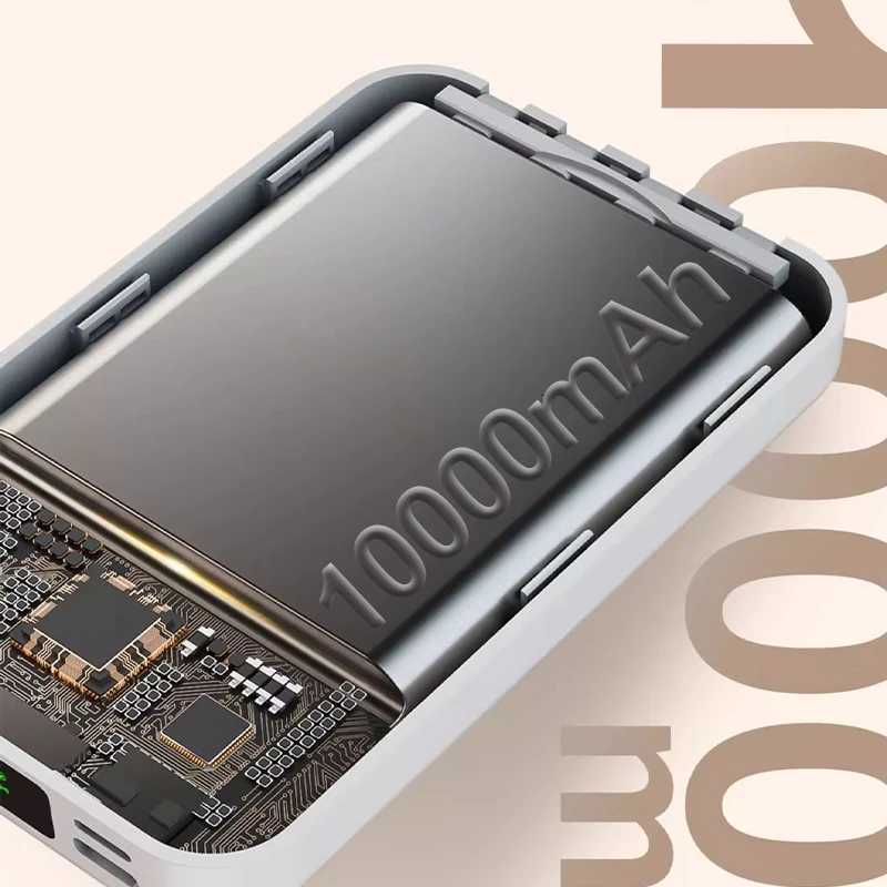 Power Bank 1000mAh Magnetic Battery Pack Power Bank with USB-C Cable 20W Fast Charging tra Slim H251213
