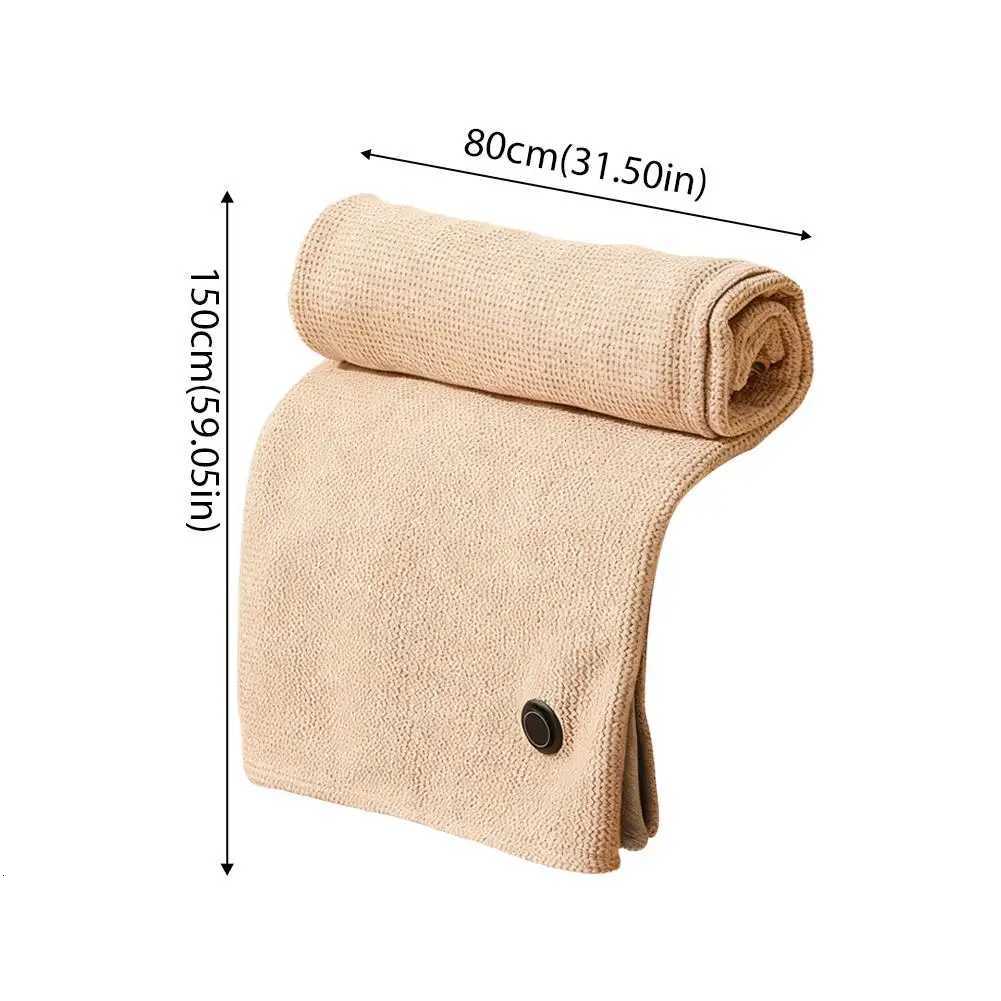 Large Size 3-Speed Temperature Controlled Heating Shawl Blanket with Cloud Sensing Warm Velvet USB Powered Zipper for Comfort Y251212