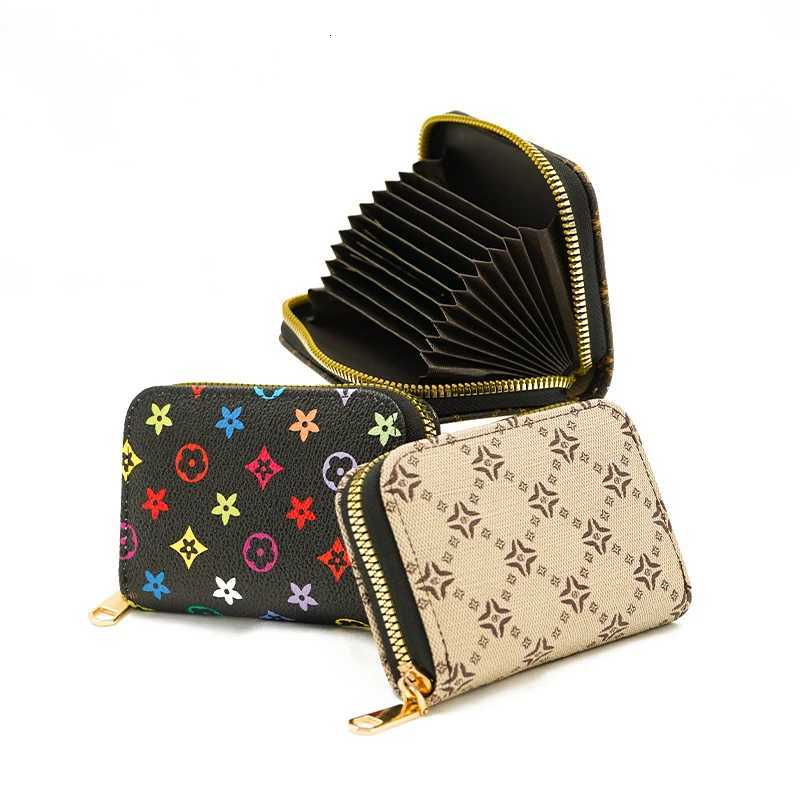 Presbyopia Organ Card Holder Checkerboard Cpact Fiable Large Capacity Coin Purse Y251213