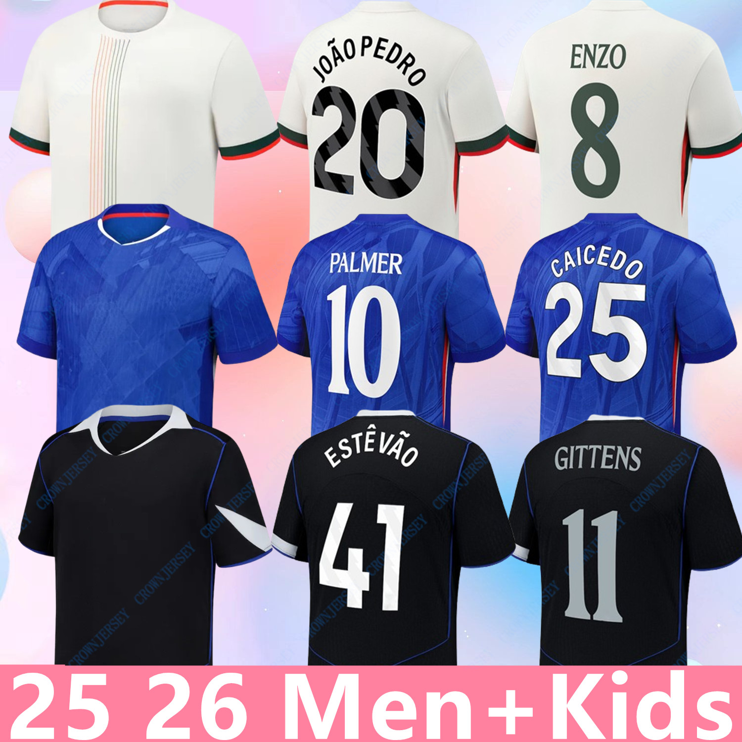 25 26 PALMER Caicedo CFC Nkunku Enzo JOAO PEDRO NETO Jackson soccer jerseys ChelseaSE Club Cup Disasi Fernandez Mudryk JAMES DELAP GITTENS football shirt men kids kit