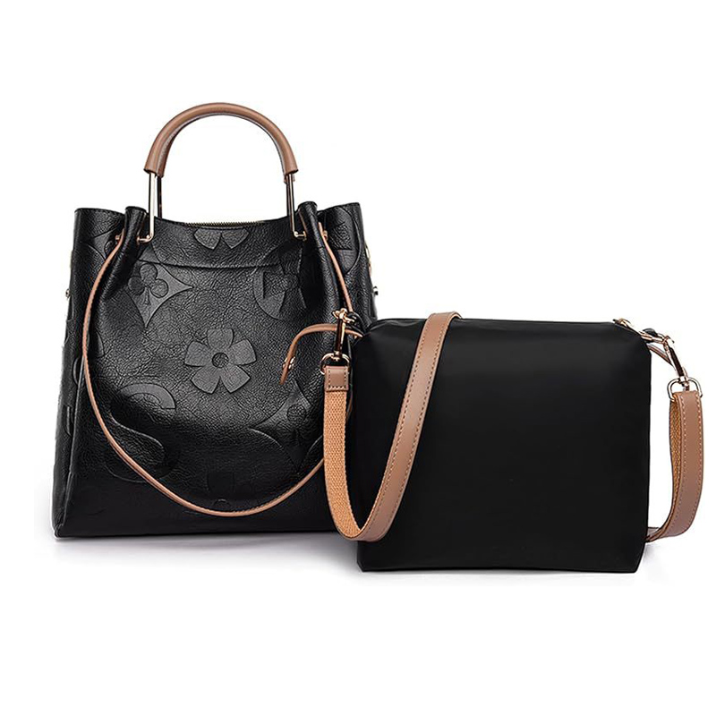 Free Shipping Designer Women's Bucket Bag High-end Fashion Embossed Handbag Large Capacity Mother And Baby Shoulder Bag