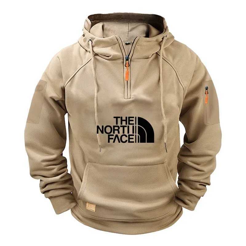 Mens casual sports long-sleeved hooded large-sized sweatshirt and fashionable fitness pullover for autumn and winter 2025 Q251212