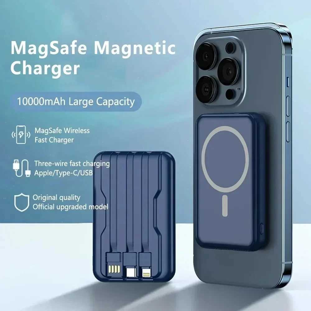 Magnetic Wireless Charger Power Bank External Battery Charging 10000mAh for iPhone 15 14 13 12 Poverbank H251213