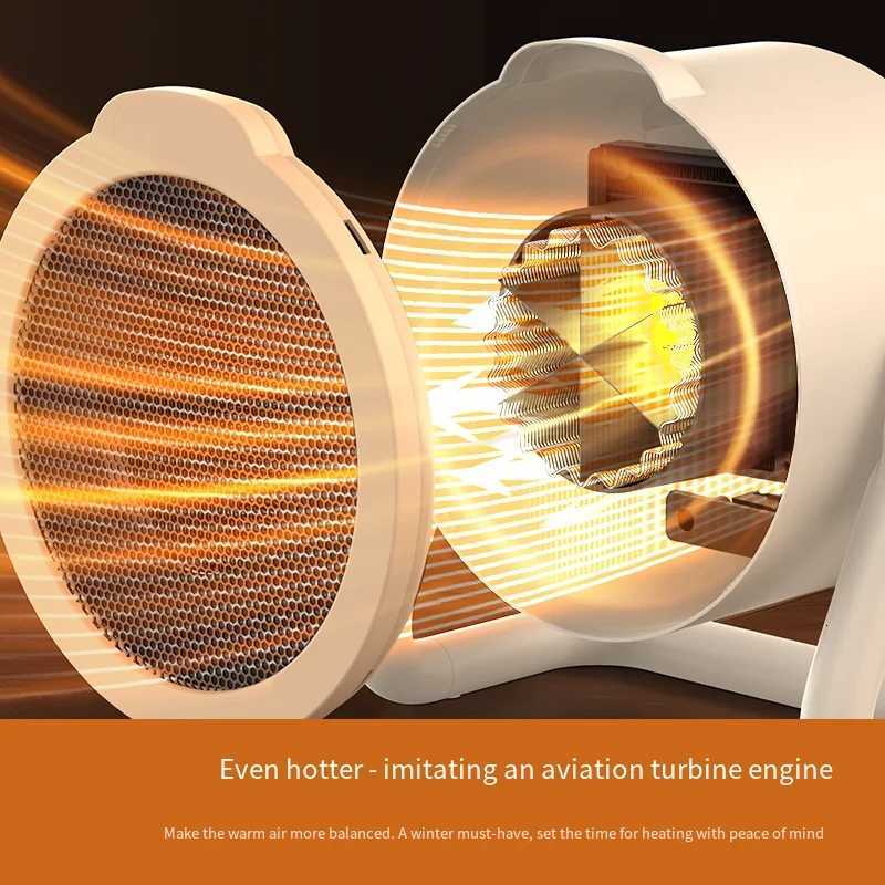 Desktop Heater Electric Hot Air Blower Portable Fan Stove Warm Heater Mini Radiator Office Room Warmer Winter Low Consumption Y251213