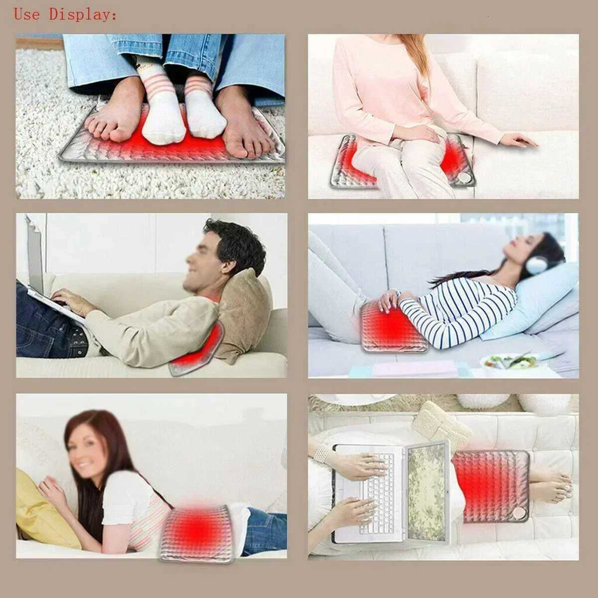75W Electric Blanket Timing 6-speed Physiotherapy Heated Pad Shawl Cover Leg Warming Winter Warm Heating Pad for Back Pain 220V Y251212