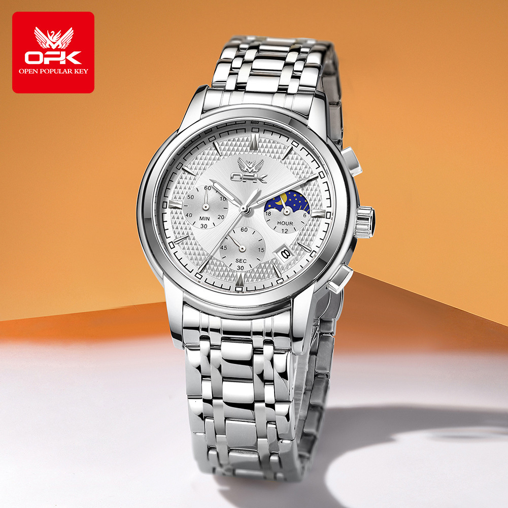 OPK Designer Men's Watches, Business High-end Luminous, Waterproof, Multi-functional Quartz, Free Shipping Wholesale Sports Men's Watches