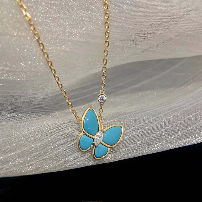 ORSA JEWELS 100% Natural Aquamarine Pendant 925 Pure Silver Necklace Gemstone Jewelry 240906