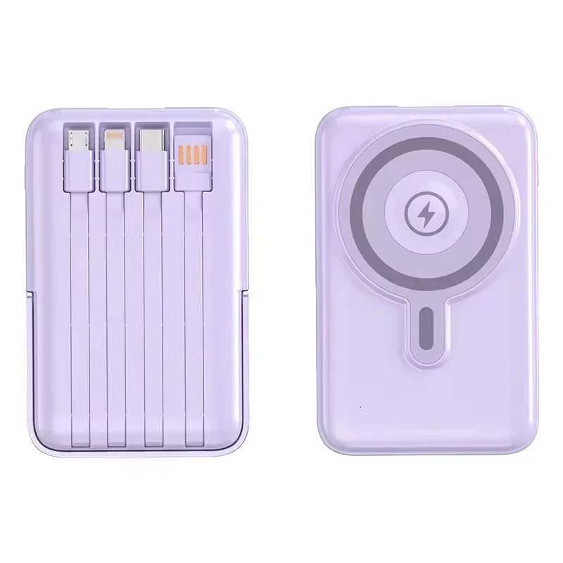 10000mAh 225W Magnetic Wireless Power Bank with Cable Stand Fast Charger for iPhone 15 14 13 12 Powerbank H251213