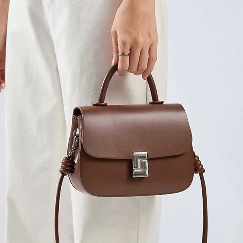 Luxury Designer Womens Bag New Split Cow Leather Crossbody Square Bags Women Handbags Fashion Cowhide High Quality Shoulder BagT251213