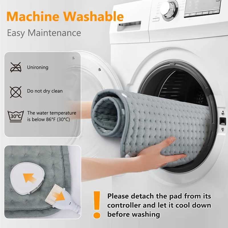 9-Speed Electric Heating Pads for Back Neck Shoulder Home Office Washable Winter Warm Blanket Timed Temperature Control Y251212