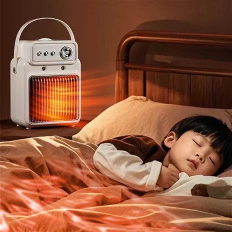 Portable heater two in one spray fan heater 1200W mini intelligent timing fan heater suitable for home office winter heater Y251213