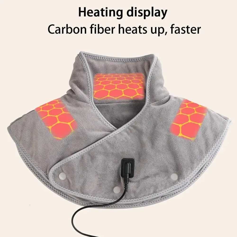 Electric Heating Pad Neck Shoulder Shawl Winter Rapid Heating Blanket Heated Massage Cape Pad Cervical Massager Relieve Fatigue Y251212